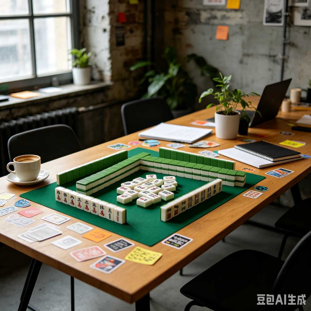 compact mahjong set with case